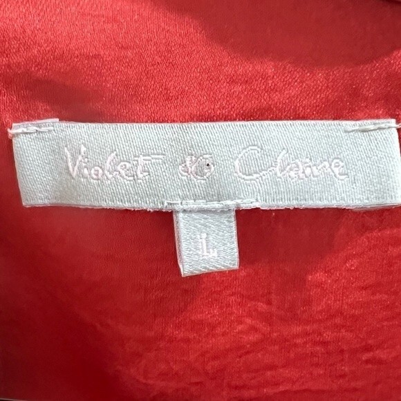 Violet and Claire rose halter blouse size large - Picture 5 of 7